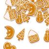 100 Pcs Christmas Gingerbread Cutouts Winter Paper Gingerbread Men Bulletin Board Decorations