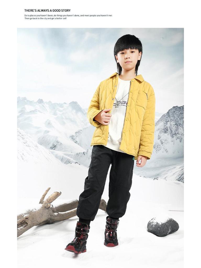 2024 Kids' Mid-Calf Winter Snow Boots for Boys and Girls