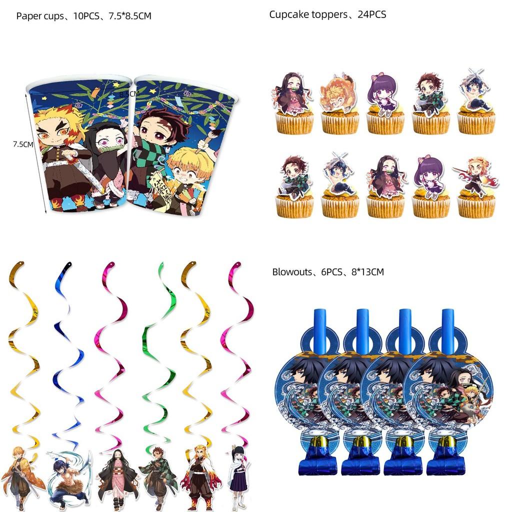 Amazing Demon Slayer Birthday Party Decoration With Safe And Reliable Supplies