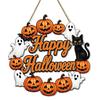 Halloween Wooden Hanging Sign Wall Decor for Party Celebration