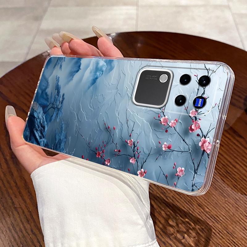 Jelly Casing For Vivo V30 Pro V2319 VivoV30 V2318 Clear Silicone Soft TPU Back Cover Cute Cat Rabbit Heart Protective Case