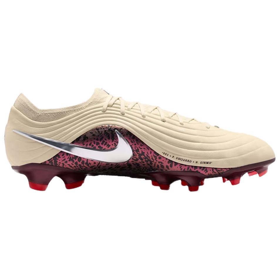 Nike United Tiempo Maestro Elite FG Low Fossil Burgundy Crush Metallic Silver Unisex Voetbalschoenen Cream IO8457-201