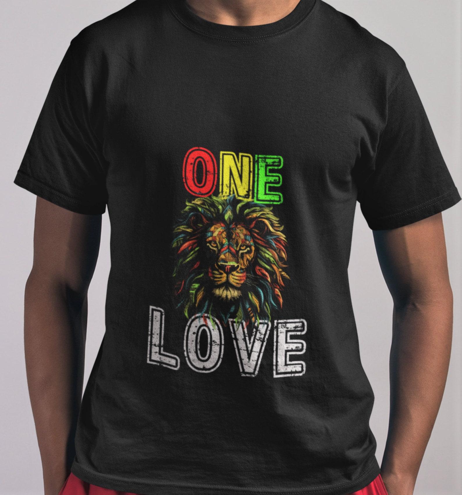 Rasta Lion T-Shirt: One Love Reggae Tee XL