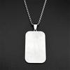 Islam Religious Muslim Geometric Pendant Necklace for Women Men Stainless Steel Gold Color Arabic Quran Medal Chain Jewelry Gift