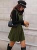 Elegant Dress Autumn Imported Corduroy Buckle Skirt Women