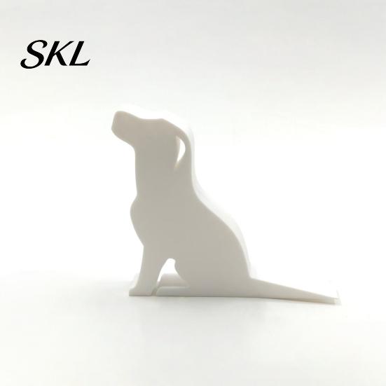 Heavy Duty Wedge Non-Slip Decorative Doorstop, 3D Printed Animal Door Wedge, Cat Functional Shaped Decor Puppy Design Stopper for Bedroom Home Sturdy