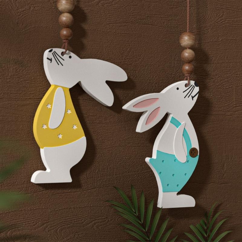 Flexible Silicone Craft Mold Ornament Moulds for Rabbit Shaped Pendant Easy to Use and Clean for Handmade Accessories