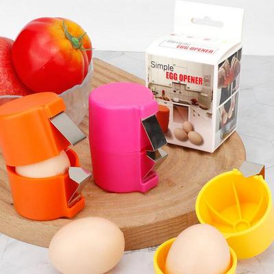 Egg Opener Egg Cracking Tool Stainless Steel Egg Shell Cutter Tool Egg Peeler Tool For Hard Boiled Eggs Raw Eggs Kitchen Utensil