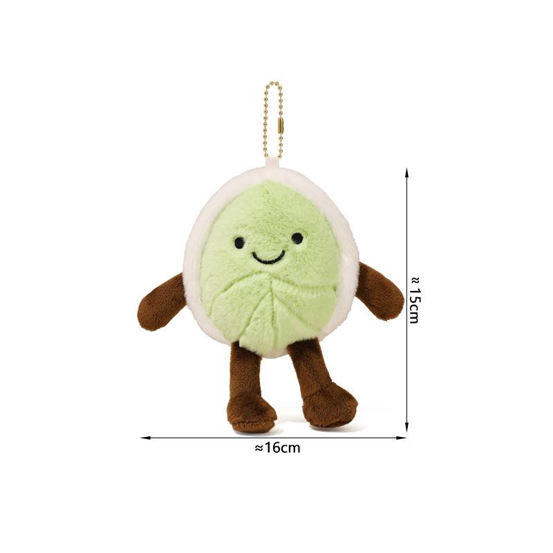 Versione Coreana Serie Carina di Pistacchio Bambola Peluche Ciondolo Portachiavi Cartone Animato Bambola Morbida di Peluche Decorazione Zaino Regalo di Compleanno Portachiavi