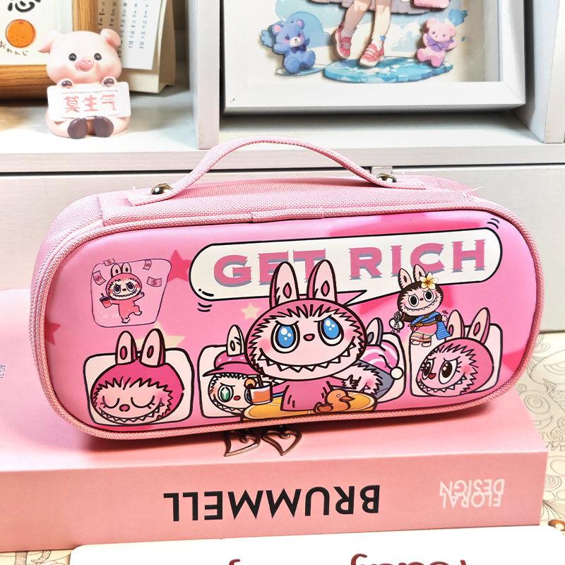 Pencil Case Large Capacity Combination Lock Stationery Box Cartoon Animation Peripheral Primary and Secondary School Students Large Capacity Pencil