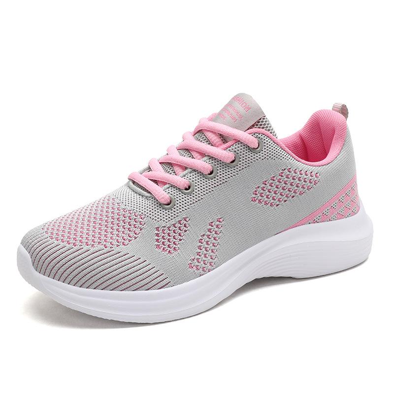 Brand Sports Shoes Women's Mesh Breathable Running Shoes Lightweight Shock Absorption High School Entrance Examination Physical Test Racing Training