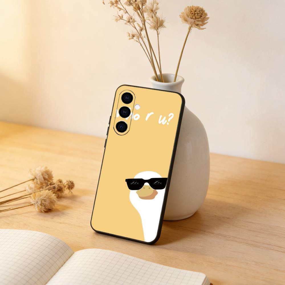 

Duck Phone Case For Samsung Galaxy A73,A72,A71,A70,A53,A52,A51,Others Soft Black Cover Samsung a41