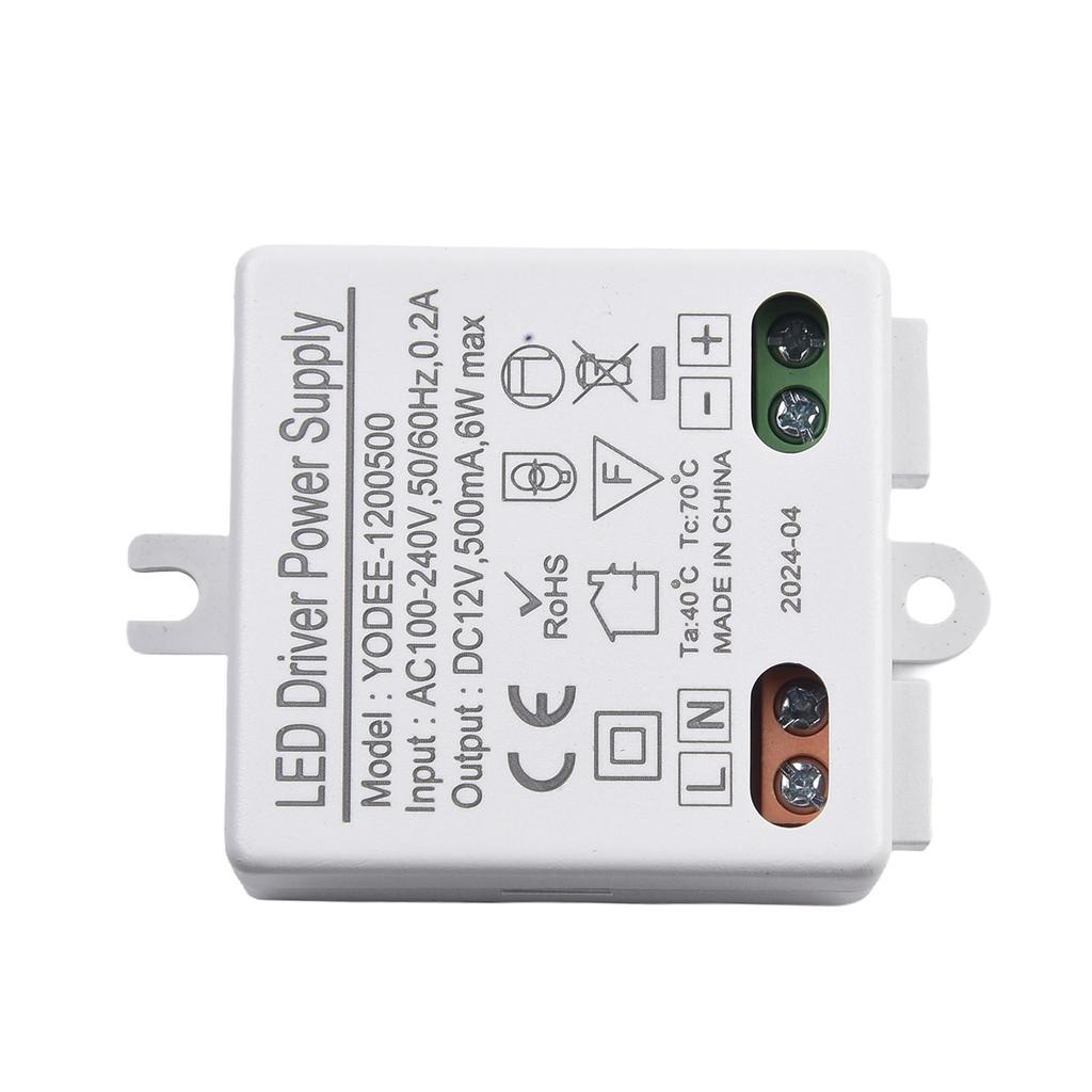 Robust 6W AC to DC Converter for 12V LEDs Compact Design with Overload Short Circuit and Over Voltage Protection
