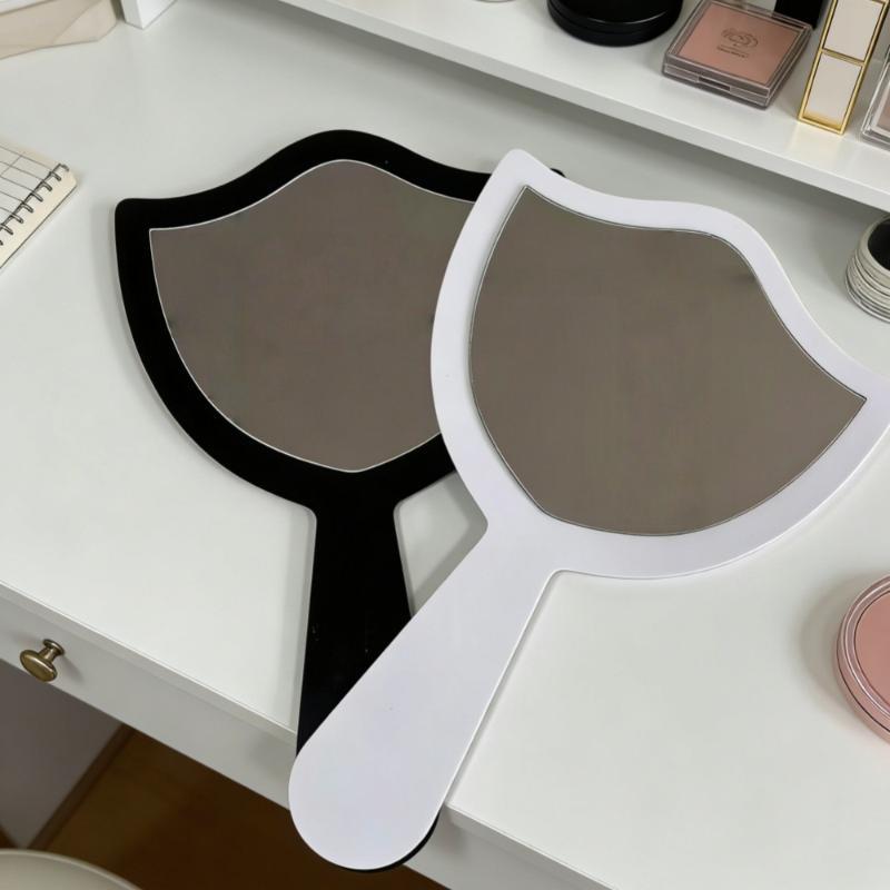 Eyelash Technician Photo Prop Acrylic Handheld Mirror Lash Beauty Cards For Social Media Lash Salon Lash Extension Displaytools