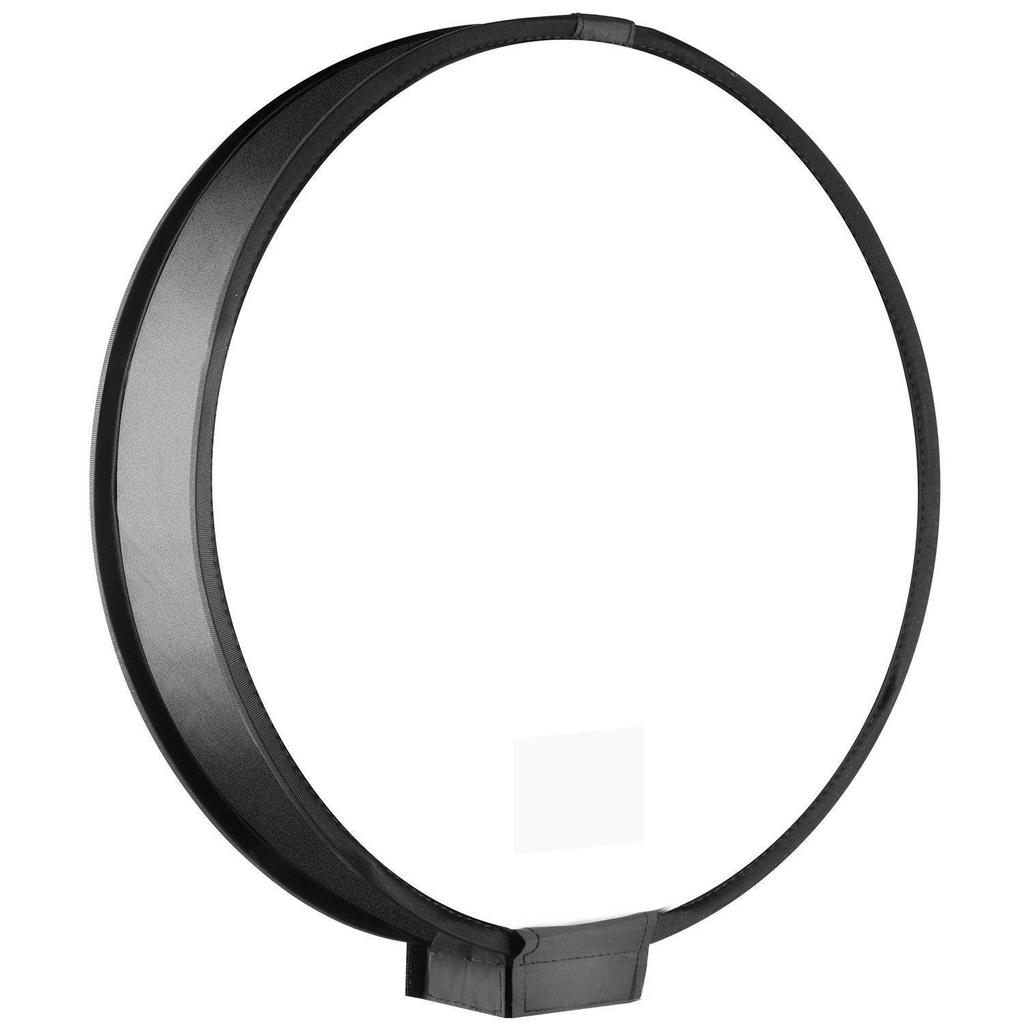 Softbox Flash Cámara 30/40cm con Tarjeta Redonda/Gris, Cubierta de Tela Blanca y Negra, y Diseño Cónico