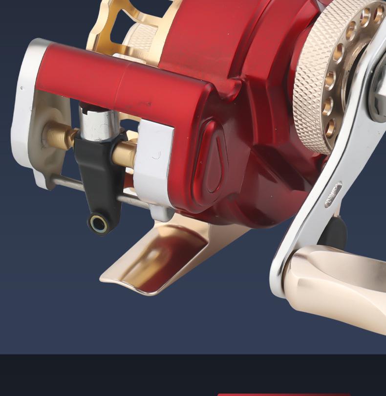 Kemeilong Red Devil 50: Ice & Raft Fishing Reel with Front Drag & Micro Jigging Capability