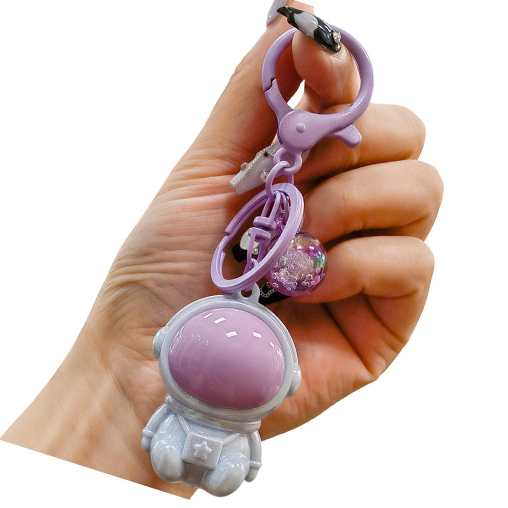 Rainbow Astronaut Keychain Lovely Designs Fashion Accessory for Women and Kids Portable for Backpacks and Car Keys