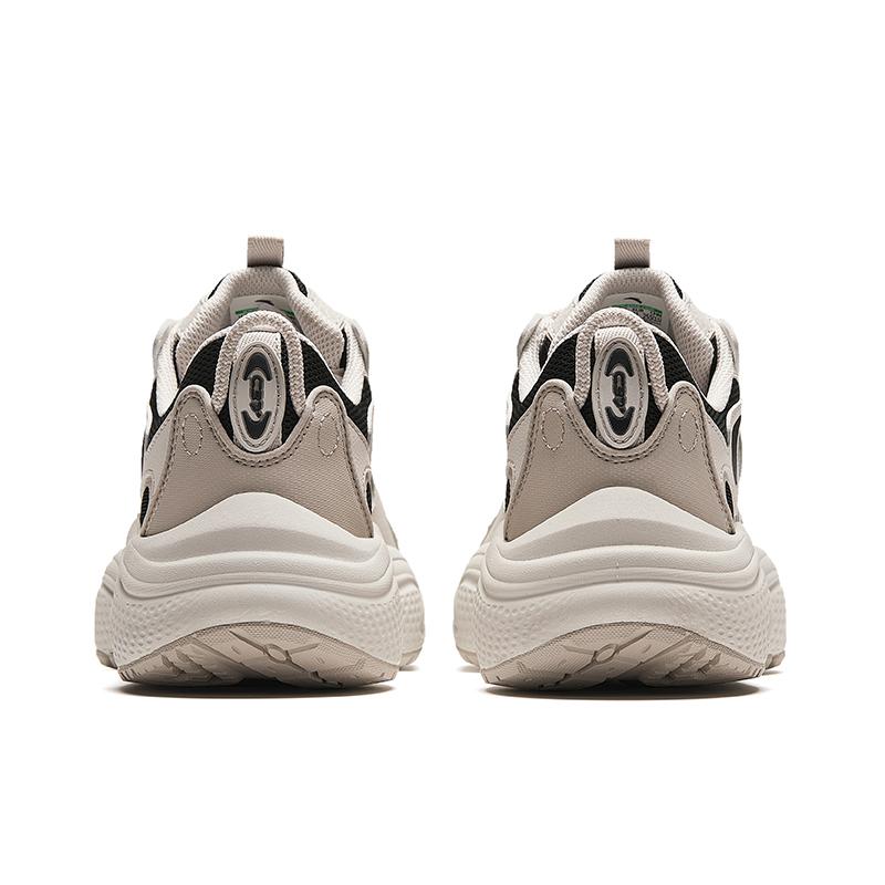 Anta Starry Thick Sole Height Increasing Low Top Casual Shoes Men Sneakers Black Gray 912428838-4