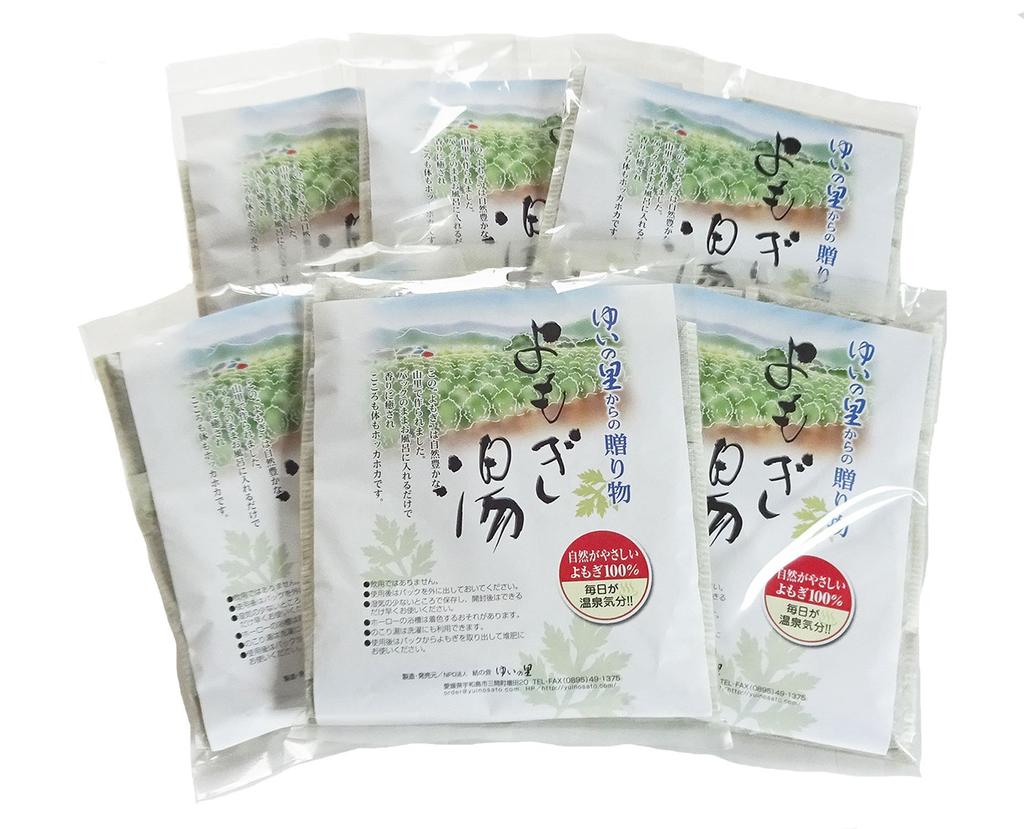 Yuinosato Mugwort Bath Made with Mugwort from Ehime Prefecture of Pack, 100% Home-Grown (Set 6)