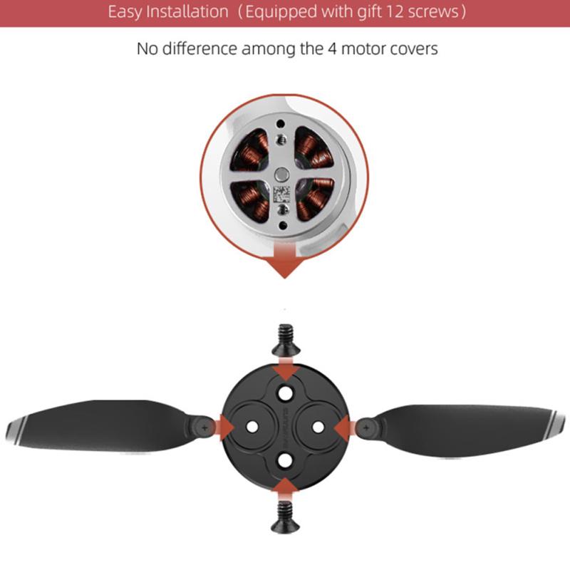 Upgraded Motor Covers Scratch-proof Propellers Block-up Protective Aluminum Alloy Motor Cover for