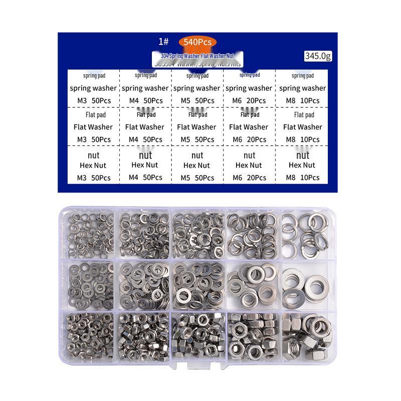 Thickened 304 Stainless Steel Flat Washer Spacer (M4-M8)