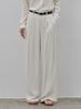 LE STUDIO Cooling Summer Double-Pleated Slacks Cream