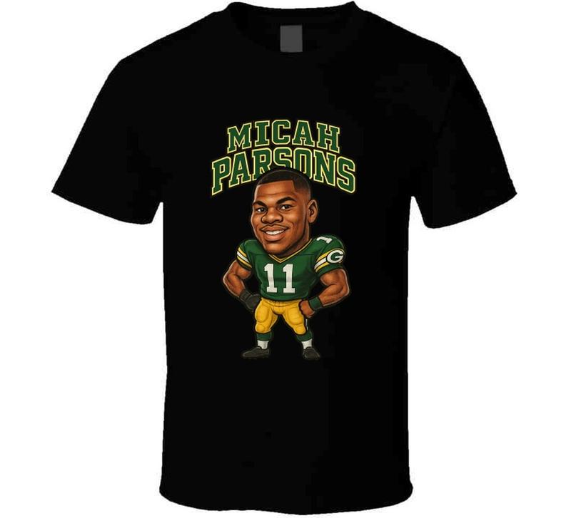 Micah Parsons Green Bay Football Caricature Unisex T-Shirt XL