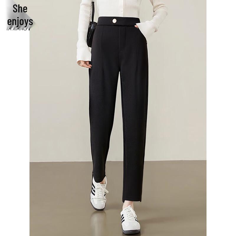 Women's Fall/Winter Straight-Leg Wool Blend Commuter Pants