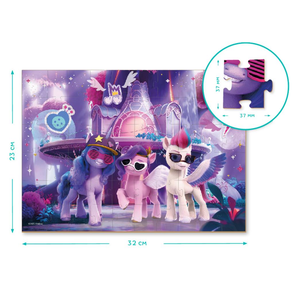 Puzzle 2W1 "My Little Pony" 60 Elements Coloring Book and Puzzle In One 200136