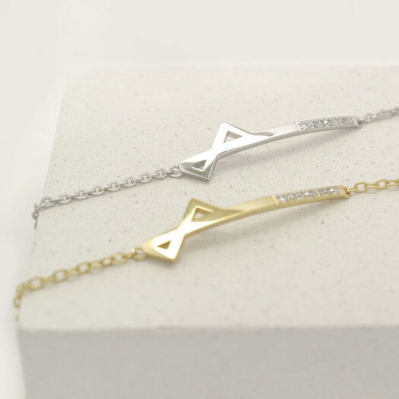 

N.half N half Bangle Bracelet Silver