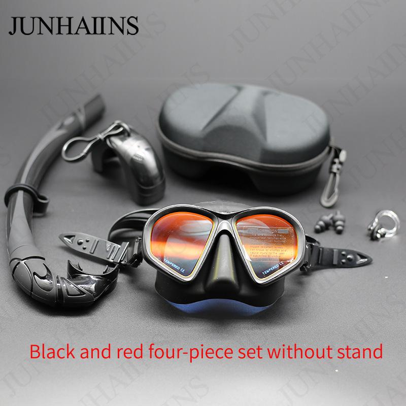 Low Volume Freediving Snorkeling Mask Anti-Fog Tempered Glass Soft Silicone Myopia Available Scuba Diving Goggles for Men Women