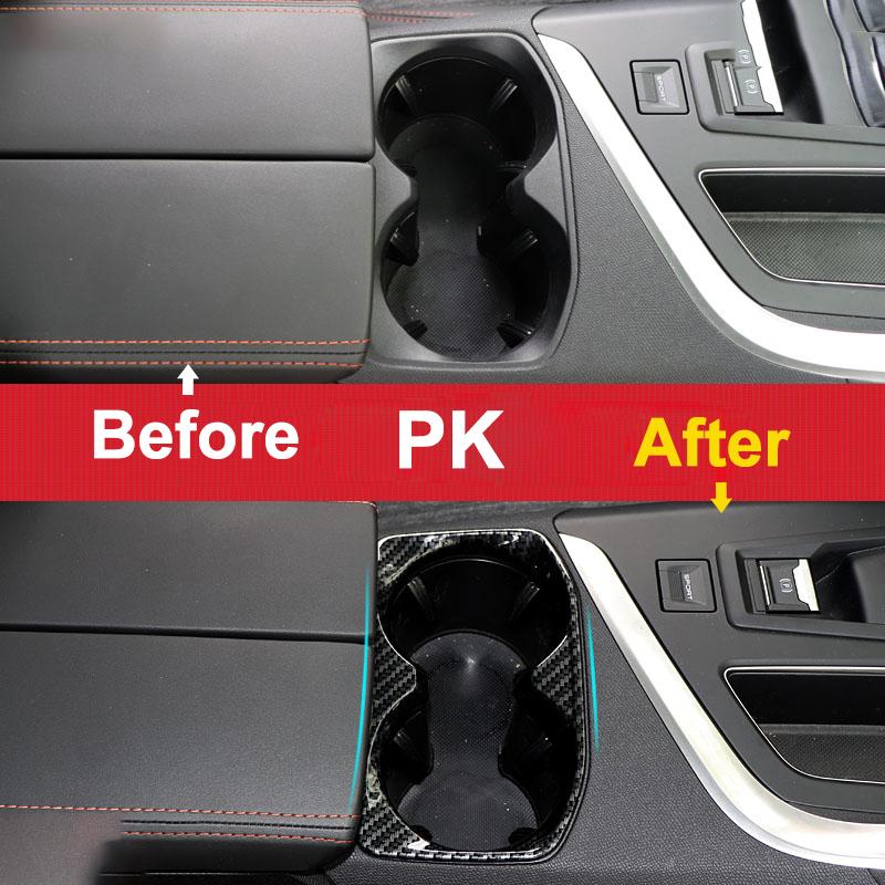 For Peugeot 3008 5008 GT 2017 2018 Car Central Console Front Water Cup Trim Cover Accessories