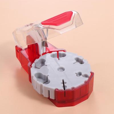 Portable Medicine Pill Cutter Box Transparent Storage Medicine Cutting Device Plastic Convenient Tablet Grinder Case Travel