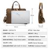 CONTACT'S Genuine Leather Laptop Bags for Men Business Messenger Shoulder Bags for 13.3/15.4/16 Inch Laptop Male Computer Tote Bags