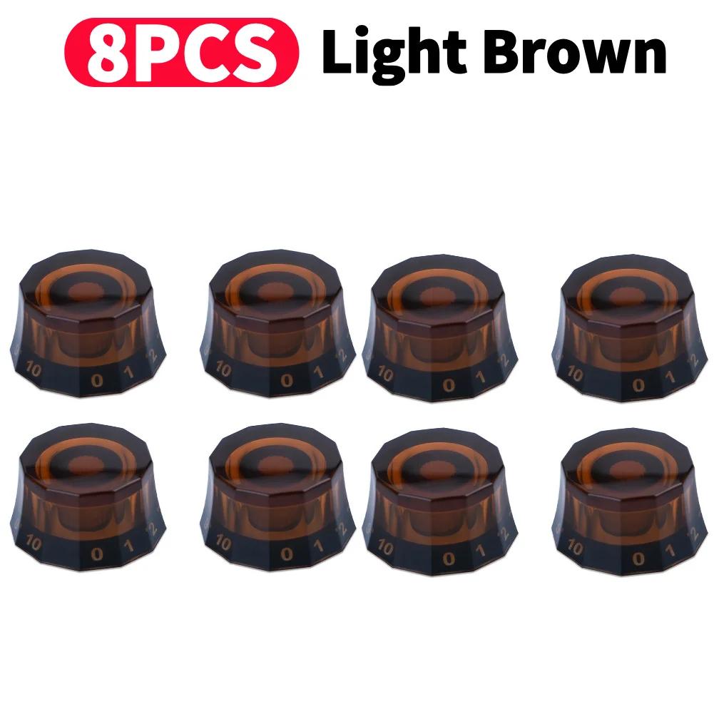 4 Pcs Volume Tone Control Knobs Lampshade Style Electric Guitar Top Hat Knobs Guitar Bell Knobs for Les Paul Guitar Accessories