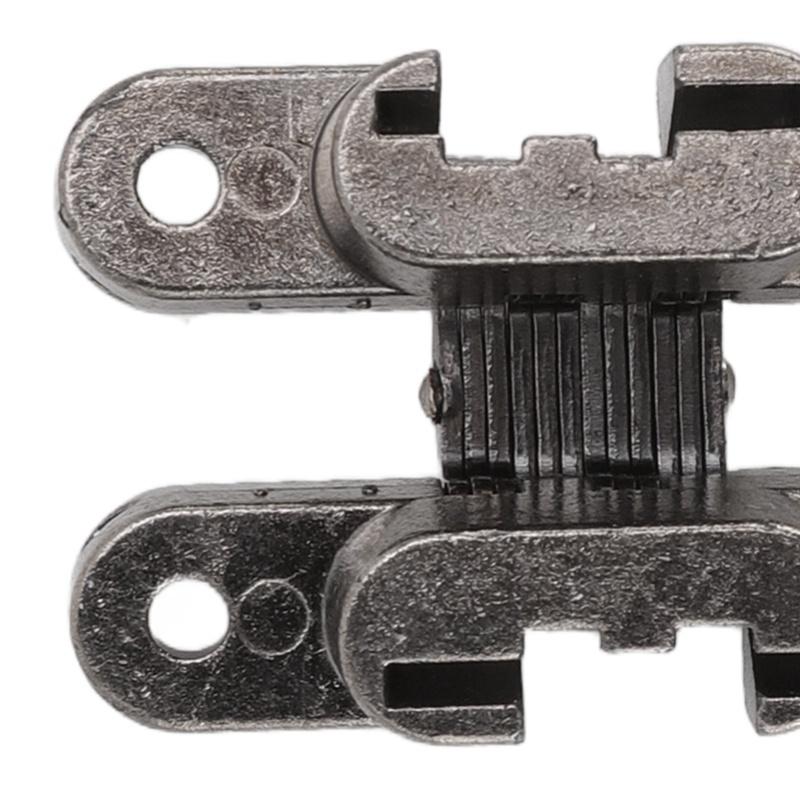 3 Pcs 43mm Mini Door Lock Hinges Invisible 180 Degree Zinc Alloy Cross Hinge For Cabinet Jewel Box