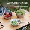 OEINGOEING Outdoor Stainless Steel Camping Bowl