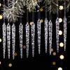 Christmas Broken Acrylic Ice Pendant Decorations Set For Holiday Decor Home