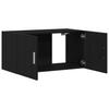 Wall Cabinet Black Oak Look 80 x 39 x 40 cm Engineered Wood
