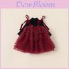 Princess Girl Christmas Dress Set With Tulle And Tie For Holiday Celebration