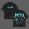 Anime Kaiju No. 8 Print Clothing Men Women Vintage Washed T-shirts Short Sleeve Oversized Tshirt Harajuku Male Cotton T Shirt