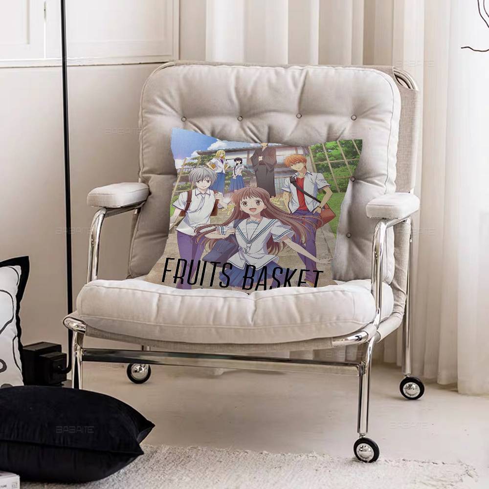 Anime Fruits Basket Cushion Cover Pillow Cover Decor Pillowcase Printed Cushion Case for Couch