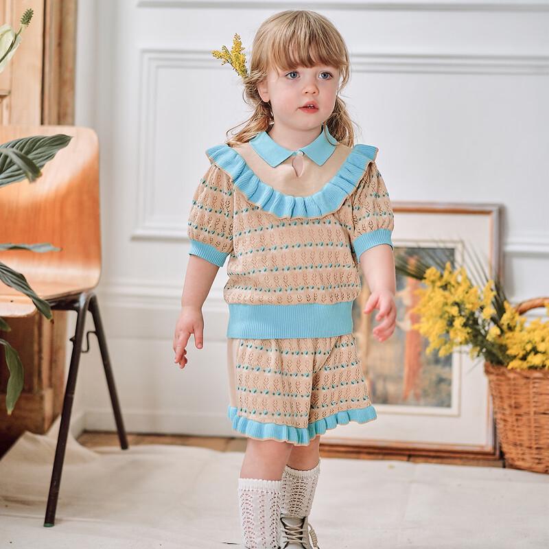 Happyology Girls  Jacquard Knit Shorts 2Y