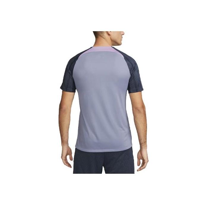 Nike Tottenham Hotspur Strike Embroidered Letter Print Patchwork Short Sleeve Soccer Jersey Men Tops Iron-Purple DX3025-524