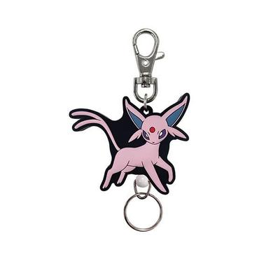 SK Japan Pokemon Rubber Reel Keychain Espeon
