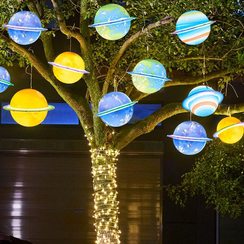 Jupiter Led Venus Planet Light Hanging Lamp For Kid Room And Outdoor Decor