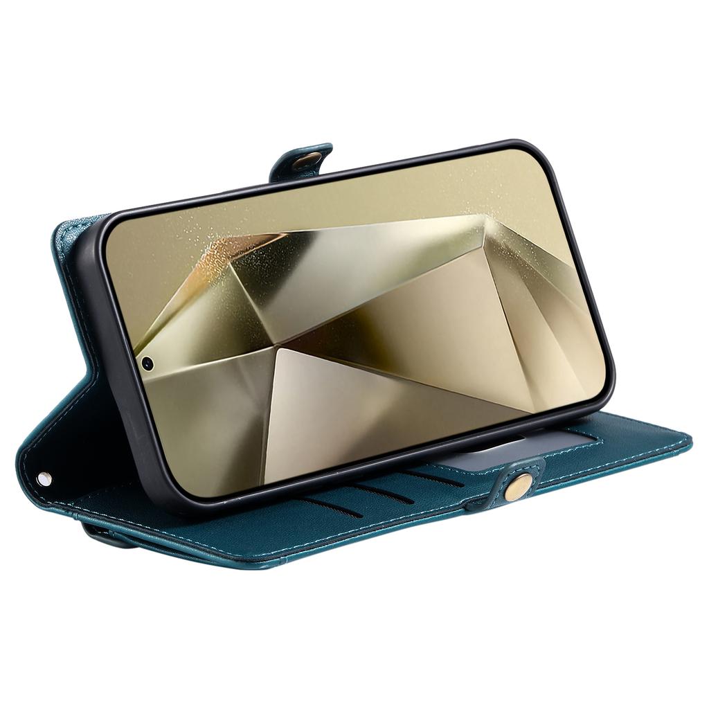 For Samsung Galaxy A16 5G/A16 4G Leather Case Wallet Stand Phone Cover with Straps