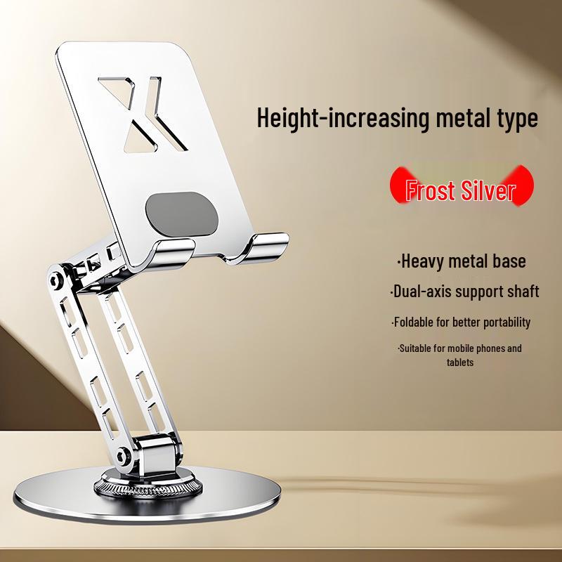 360° Rotating Dual-Axis Phone & Tablet Stand for Desktop - Ideal for Drama Watching & Online Classes