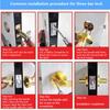 1 pair Black Door Handles Privacy Door Levers, Interior Door Knobs Square Door Levers Heavy Duty Door Locks for Bedroom Bathroom