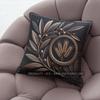 Vintage Botanical Wheat Olive Print Throw Pillow Covers Pattern Cushion Cover Suitable For Sofa Bedroom Car Pillow Cover